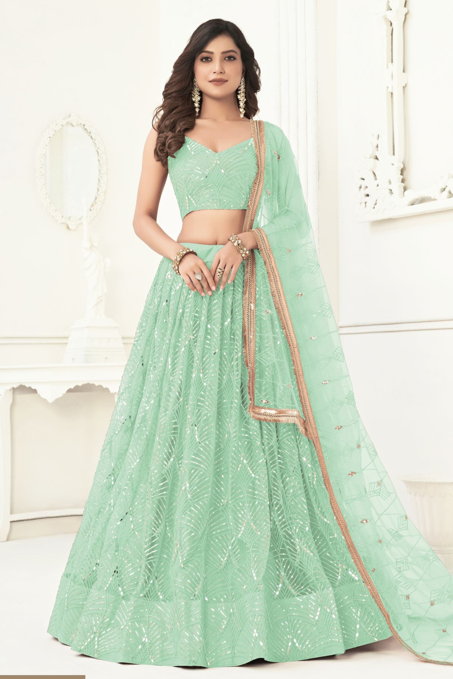 Pista Lengha Dress for Engagement