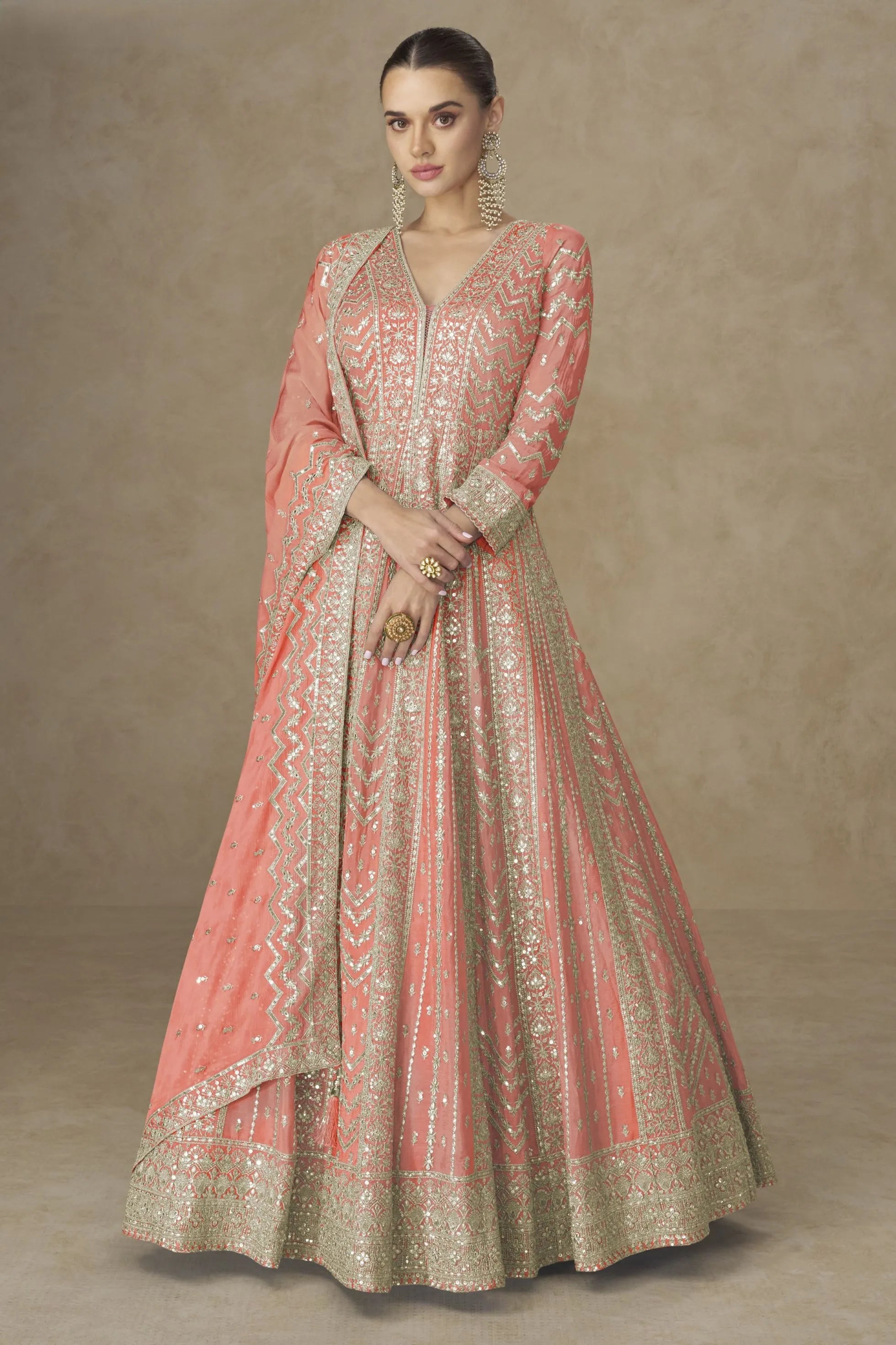 Floor Full Length Anarkali Suit for women