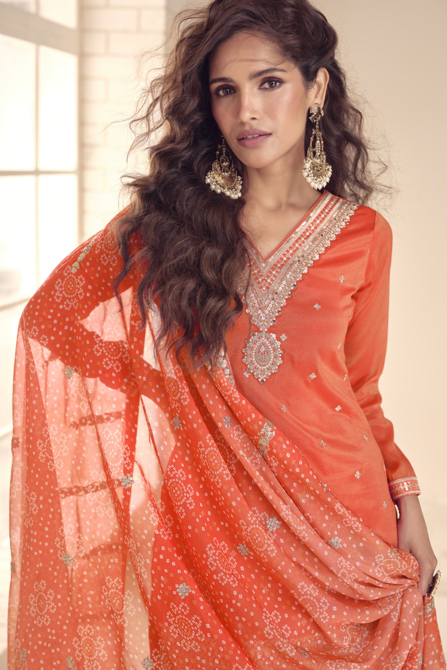 Pink Simar Silk Plazo Suit For Indian Festivals & Weddings - Embroidery Work, Print Work