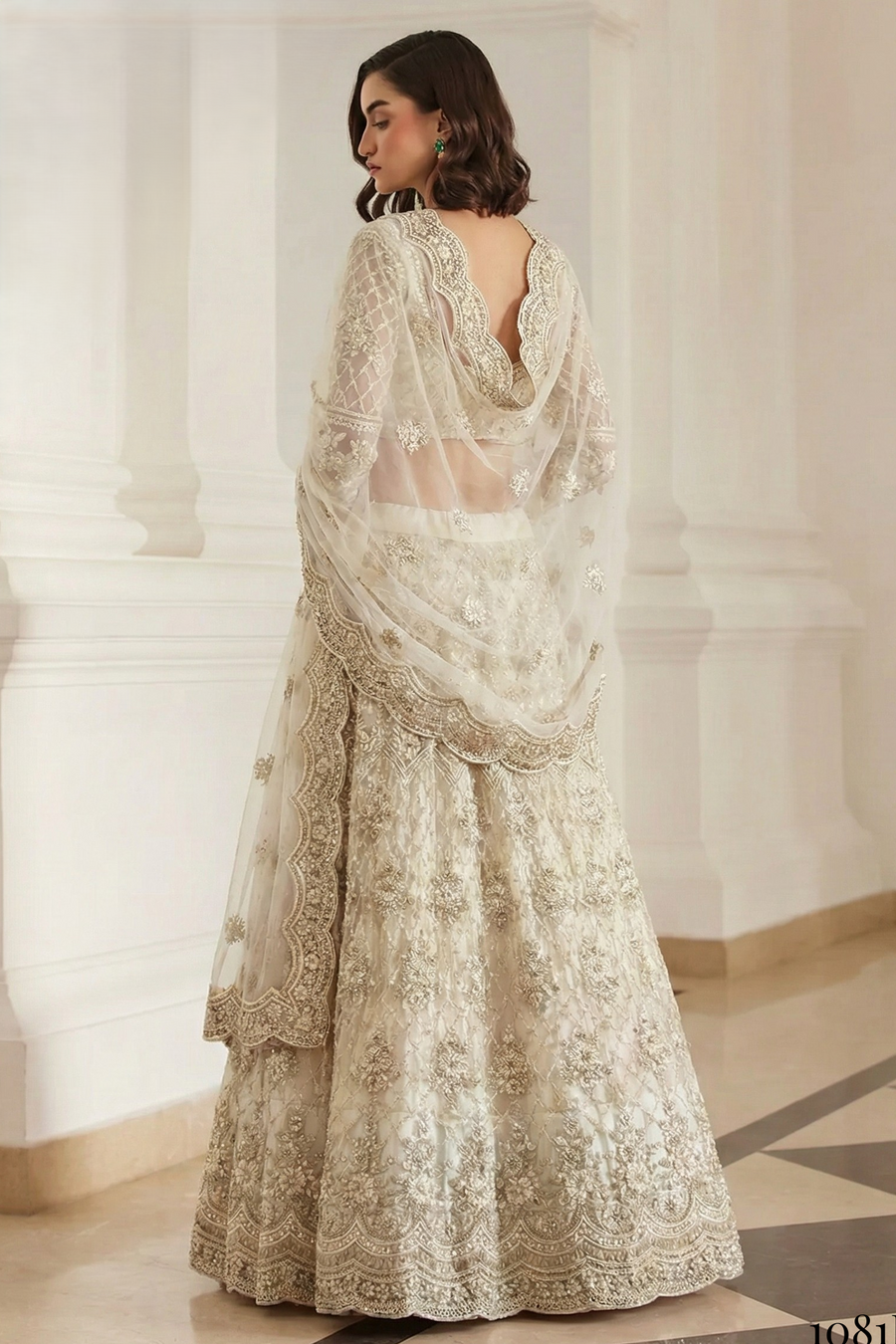 Being Net Sangeet Lehenga Choli with Thread and Sequin Embroidery