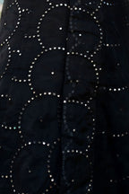 Black Reception Lehenga Choli with Zari and Sequins Embroidery