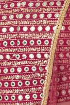 Pink Georgette Ghagra Choli for Women with Zari Work