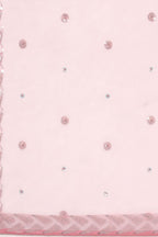 Pink Net Reception Lehenga Choli with Thread and Sequins Embroidery