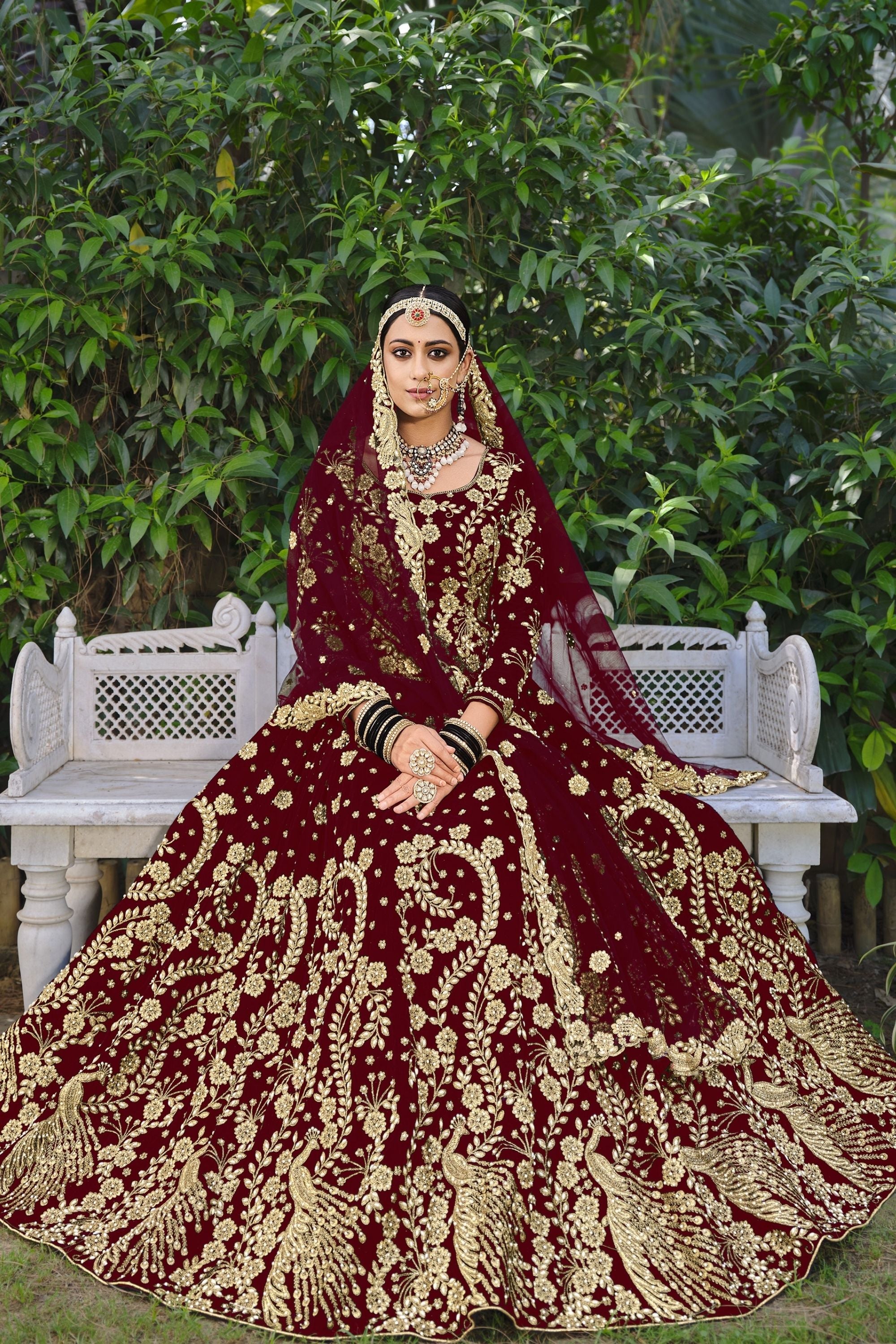 Buy Black Net Wedding Lehenga Choli Online from EthnicPlus for ₹1699