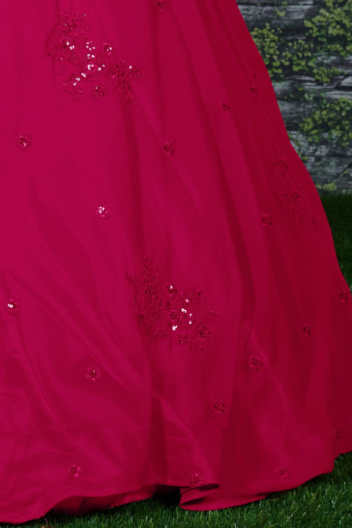 Pink Georgette Lehenga Choli For Indian & Pakistani Wedding Festival - Sequins Embroidery Work, Dori Work, Zari Work