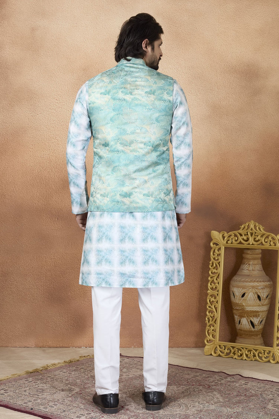 Rama Art Silk Kurta Pajama Indian Traditional Clothes for Men