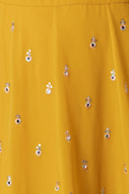 Yellow Georgette Lehenga Choli For Indian Festivals & Pakistani Weddings Dress - Sequence Embroidery Work, Zari Work