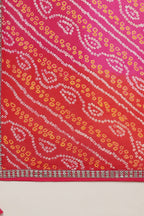 Yellow Pink Georgette Lehenga Choli For Indian & Pakistani Wedding Festival - Zari Work, Sequence Embroidery Work, Print Work