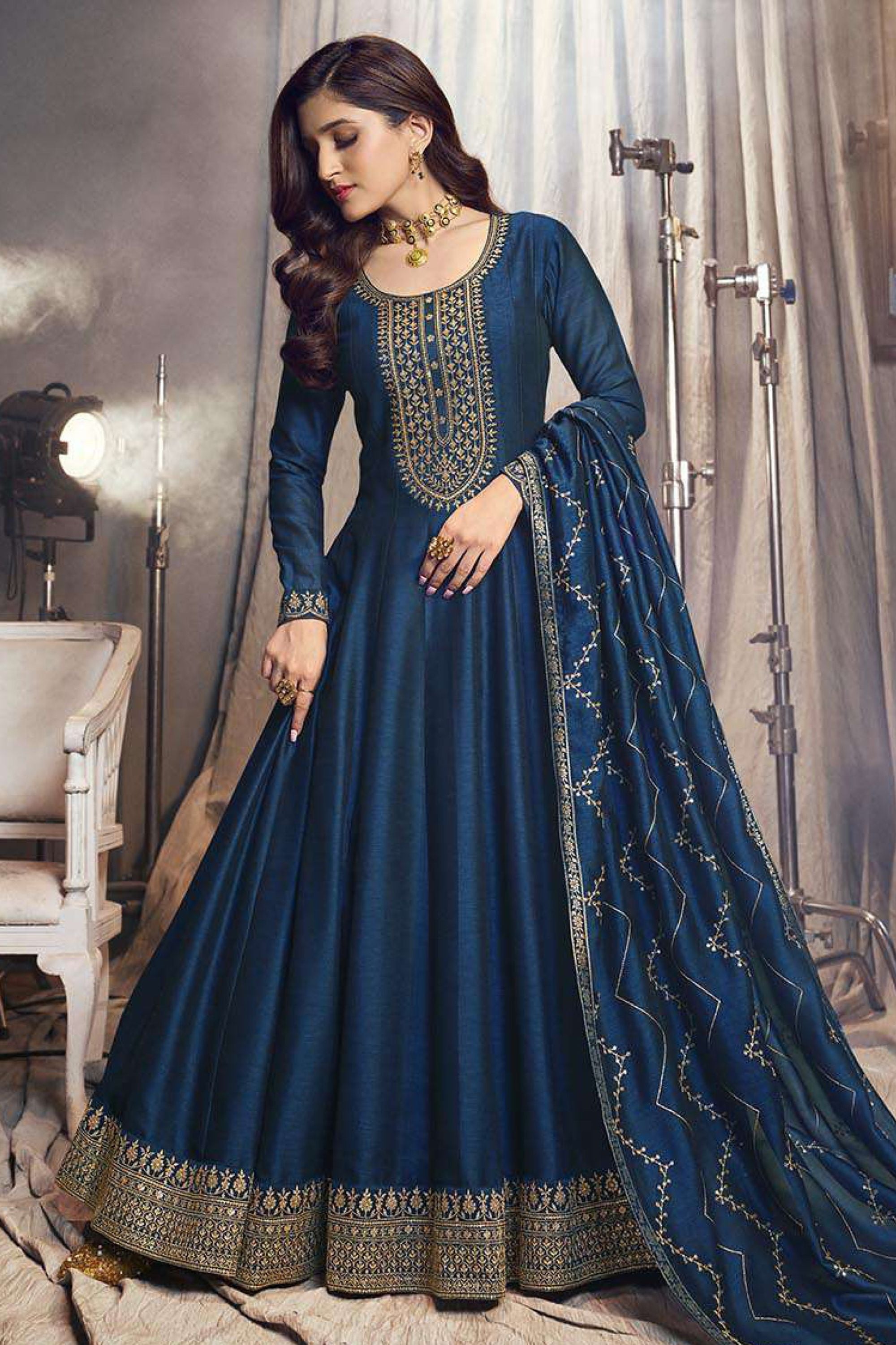 Full anarkali suit best sale