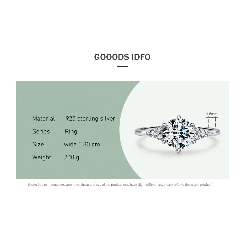 Genuine 925 Sterling Silver Simplicity Six Claw Emerald Cut Dazzling Zirconia For Women - Classic Wedding Fashion Jewelry