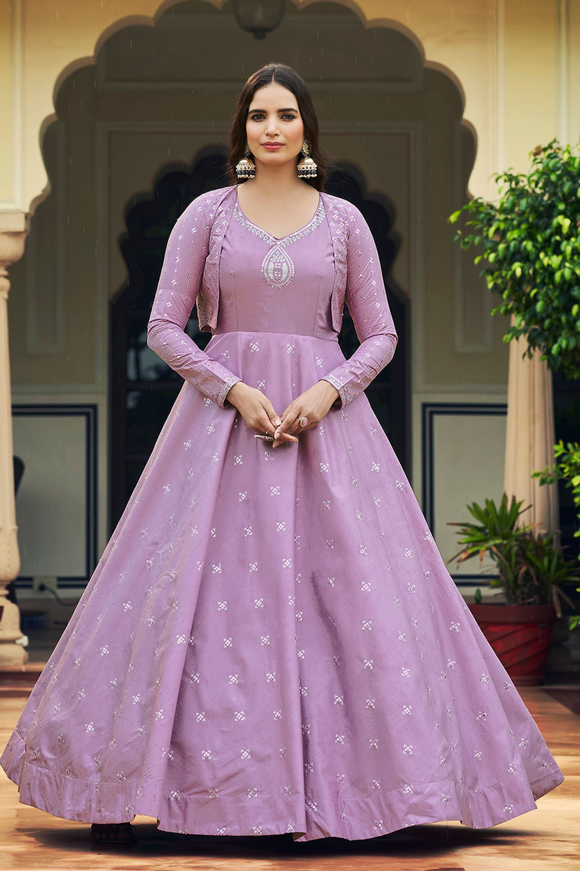 Cotton anarkali suits online clearance shopping