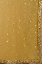 Yellow Georgette Lehenga Choli for Haldi with Zari and Sequins Work