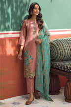 Pink Fancy Zari Fabric Kameez With Pant For Indian & Pakistani Wedding Festival - Embroidery Work