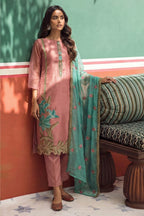 Pink Fancy Zari Fabric Kameez With Pant For Indian & Pakistani Wedding Festival - Embroidery Work
