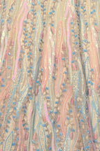 Off White Pakistani Organza Lehenga Choli For Indian Festivals & Weddings - Embroidery Work,