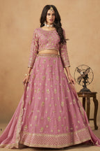 Baby Pink Lehenga Choli for Organza Lehenga