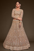 Being Net Pastel Lehenga with Zari and Embroidery Work