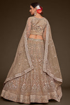 Being Net Pastel Lehenga with Zari and Embroidery Work