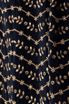 Black Georgette Engagement Lehenga Choli with Zari and Sequins