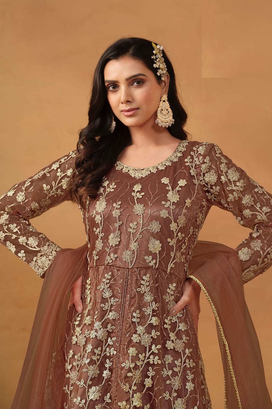 brown indian dress Shop Stylish Brown Indian Ethnic Wear for Women Online