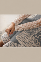 Gray Net Kameez Plazzo Suit For Indian Wedding & Pakistani Festival Dress - Embroidery Work