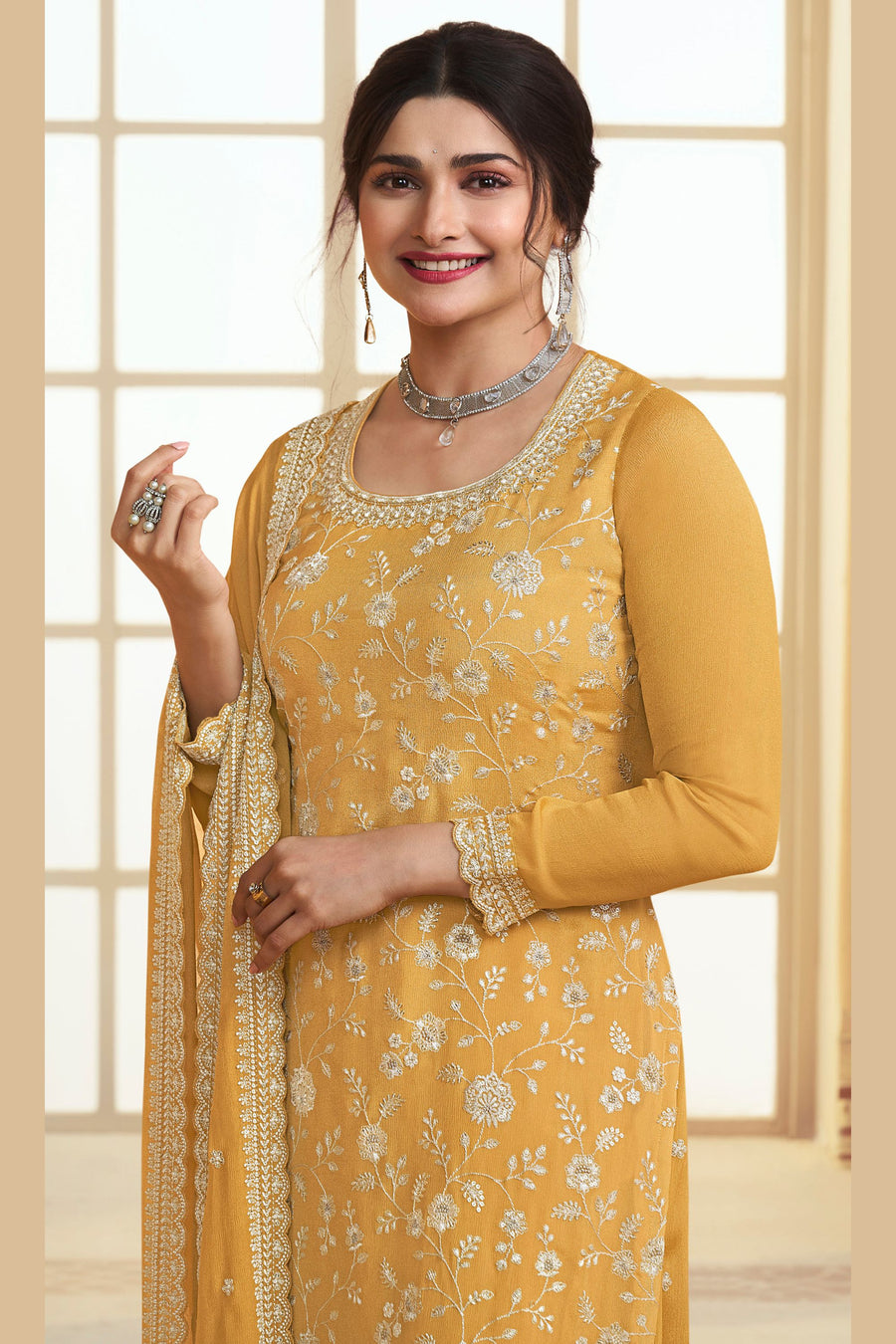 golden silk dress pakistani Golden Dawn | Pakistani Yellow Silk Dress
