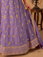 Lilac Lehenga Choli for Organza Lehenga
