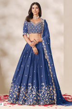 Blue Lehenga for Sangeet & Wedding