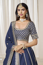 Navy Blue Lehenga Choli for Lehenga Choli for Sangeet