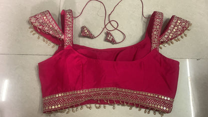 Pink Lehenga Choli For Indian Festivals & Pakistani Weddings - Embroidery Work