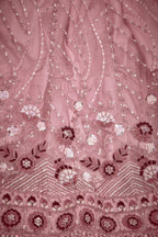 Pink Net Lehenga Choli For Indian Festival & Weddings - Thread Embroidery Work, Sequence Embroidery Work