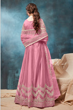 Pink Net Dori Embroidery Anarkali from our Indian Dresses for Women Collection