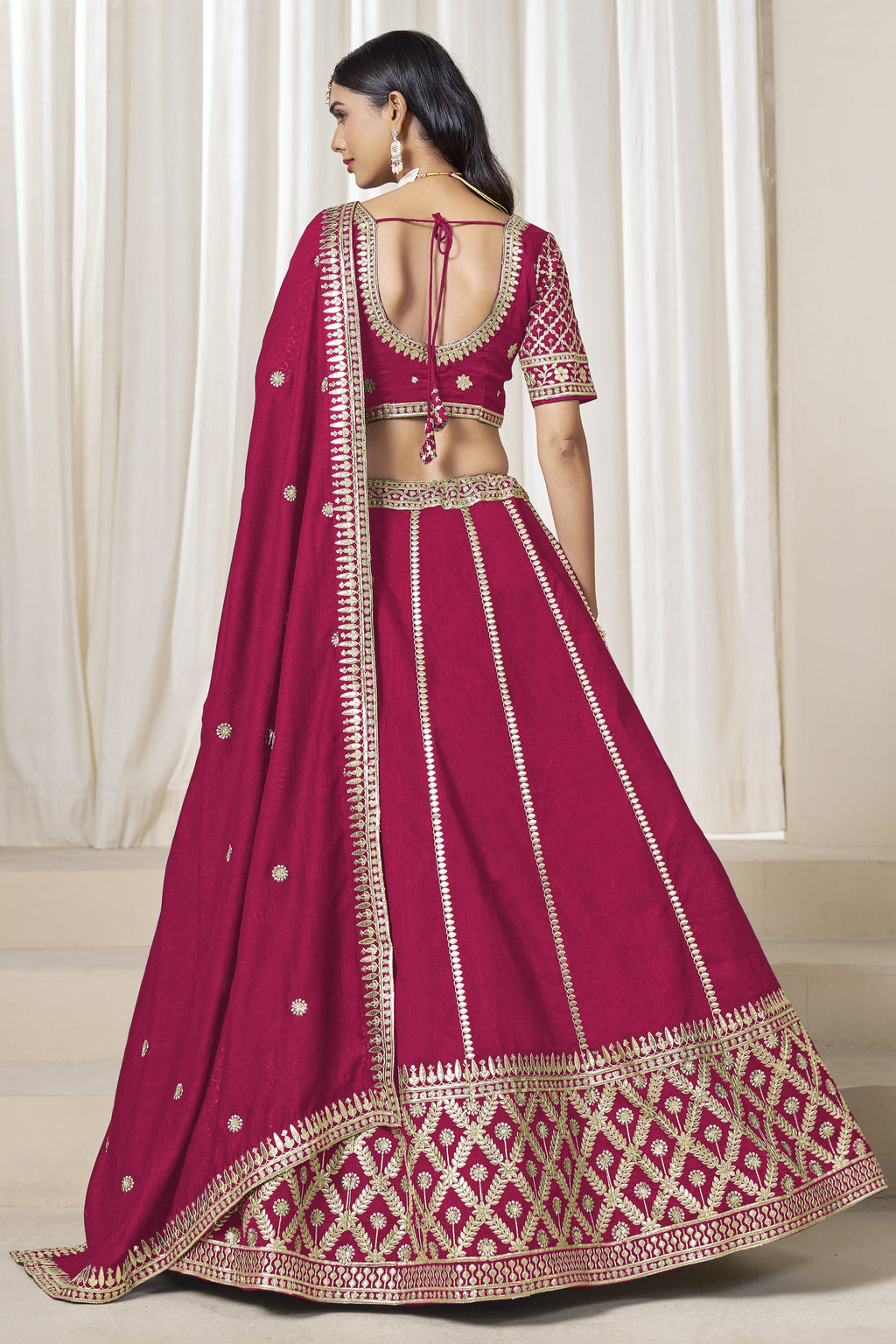 Raspberry Lehenga Choli for Lehenga Choli for Sangeet