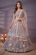 Dusty Rose Wedding Guest Lehenga Choli
