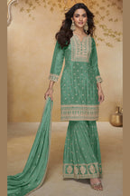 Green Sharara Suits for Women for Eid