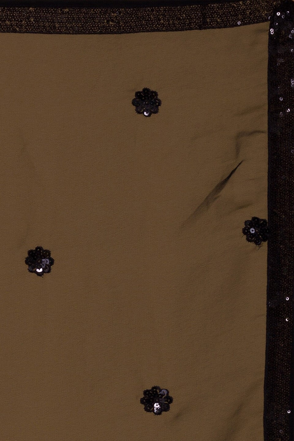 Black Georgette Lehenga Choli For Indian Festivals & Pakistani Weddings Dress - Sequence Embroidery Work, Zari Work