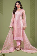 Baby Pink Net Kameez with Pant Indian Attire for Women with Zari Work