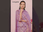 Peach Zari Fancy Fabric Silk Kameez With Pant For Indian & Pakistani Wedding Festival - Thread & Sequins Embroidery Work, Moti Work