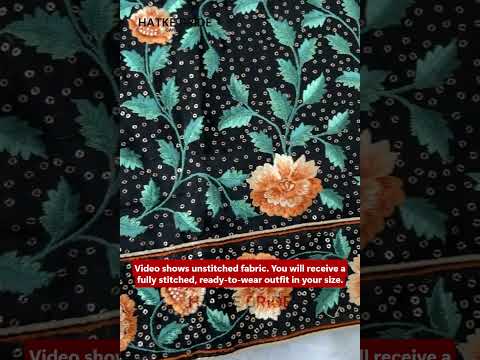 Black Georgette Plazo Suit For Indian Festivals & Weddings - Sequence Embroidery Work, Thread Embroidery Work