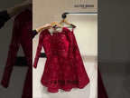 Red Sangeet Lehenga Choli in Net with Sequins & Thread Embroidery