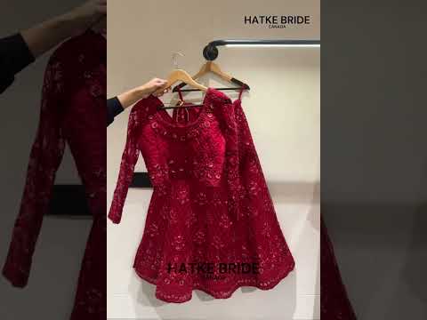 Red Sangeet Lehenga Choli in Net with Sequins & Thread Embroidery