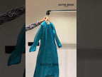 Teal Dress for Wedding - Kameez with Pant in Organza with Embroidery