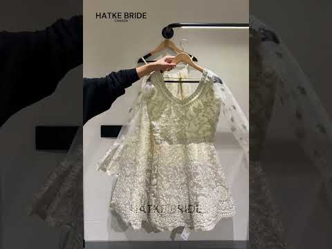 Off White Net Lehenga Choli For Wedding Guest in Indian Festivals & Pakistani Weddings Dress - Thread Embroidery Work, Stone Work