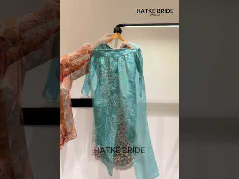 Teal Shimmer Silk Women's Straight Pant Suit with Embroidery Work