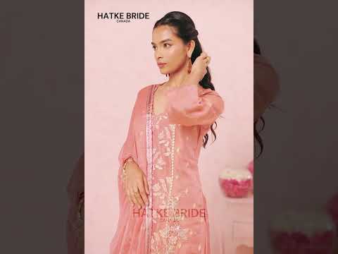 Mauve Taupe Zari Fancy Fabric Silk Kameez With Pant For Indian & Pakistani Wedding Festival - Thread & Sequins Embroidery Work, Moti Work