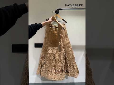 Brown Sangeet Lehenga Choli in Net with Sequin & Thread Embroidery