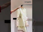 White Sharara Suit for Women in Georgette - Khatli & Embroidery Work