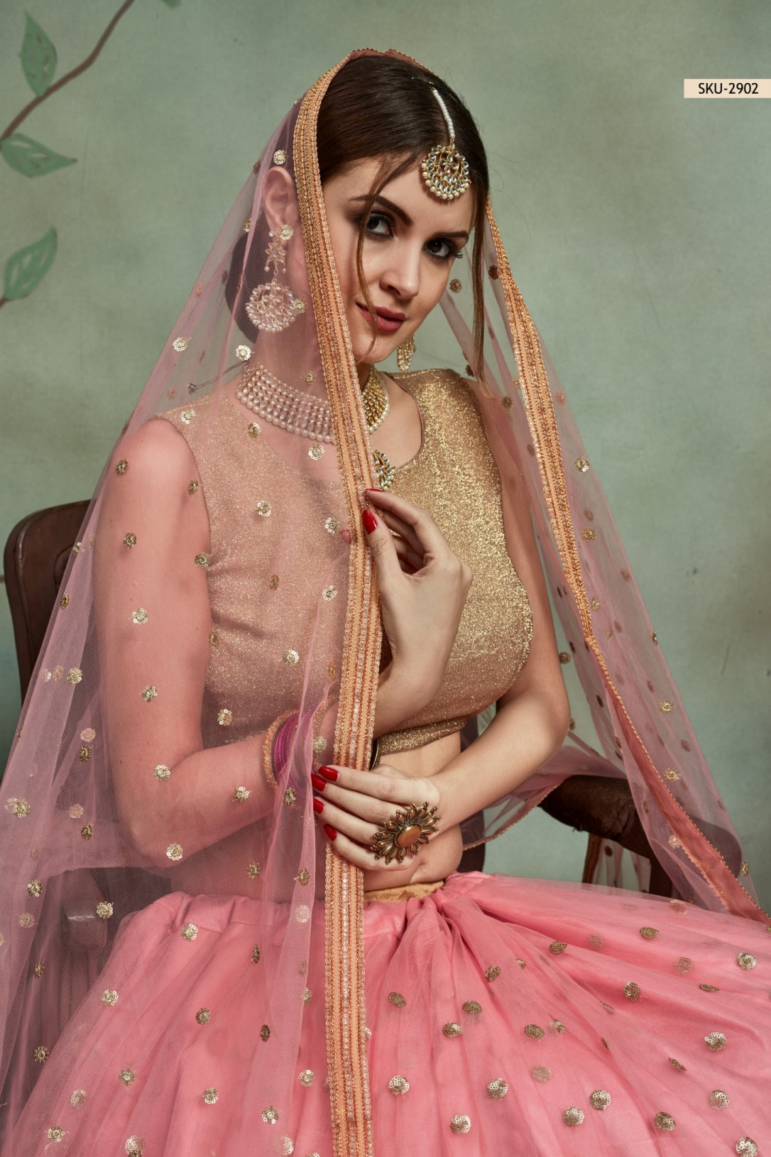 Buy Baby Pink Pakistani Net Lehenga Choli Online Shopping for Girl & Women  – HATKE BRIDE