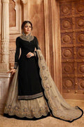 Blue Georgette Pakistani Net Salwar Suit | Salwar Kameez for Wedding - Embroidery Work