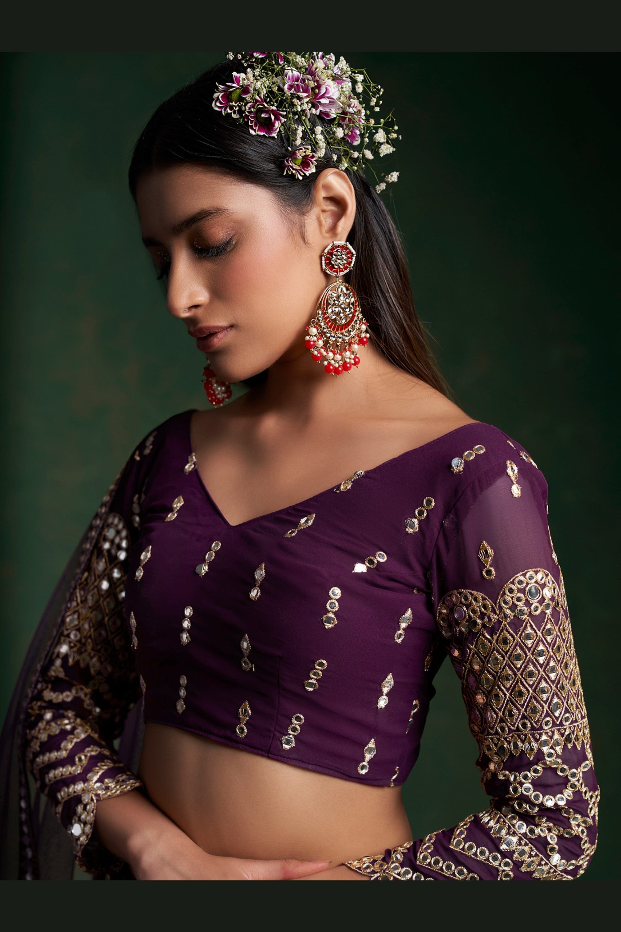 Full Sleeve Lehenga Choli • Anaya Designer Studio | Sarees, Gowns And Lehenga  Choli